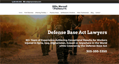 Desktop Screenshot of defense-base-act-lawyers.com