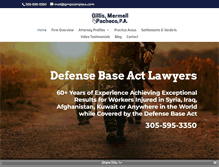 Tablet Screenshot of defense-base-act-lawyers.com